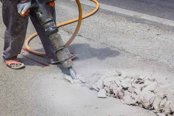 Concrete repair and sidewalk work